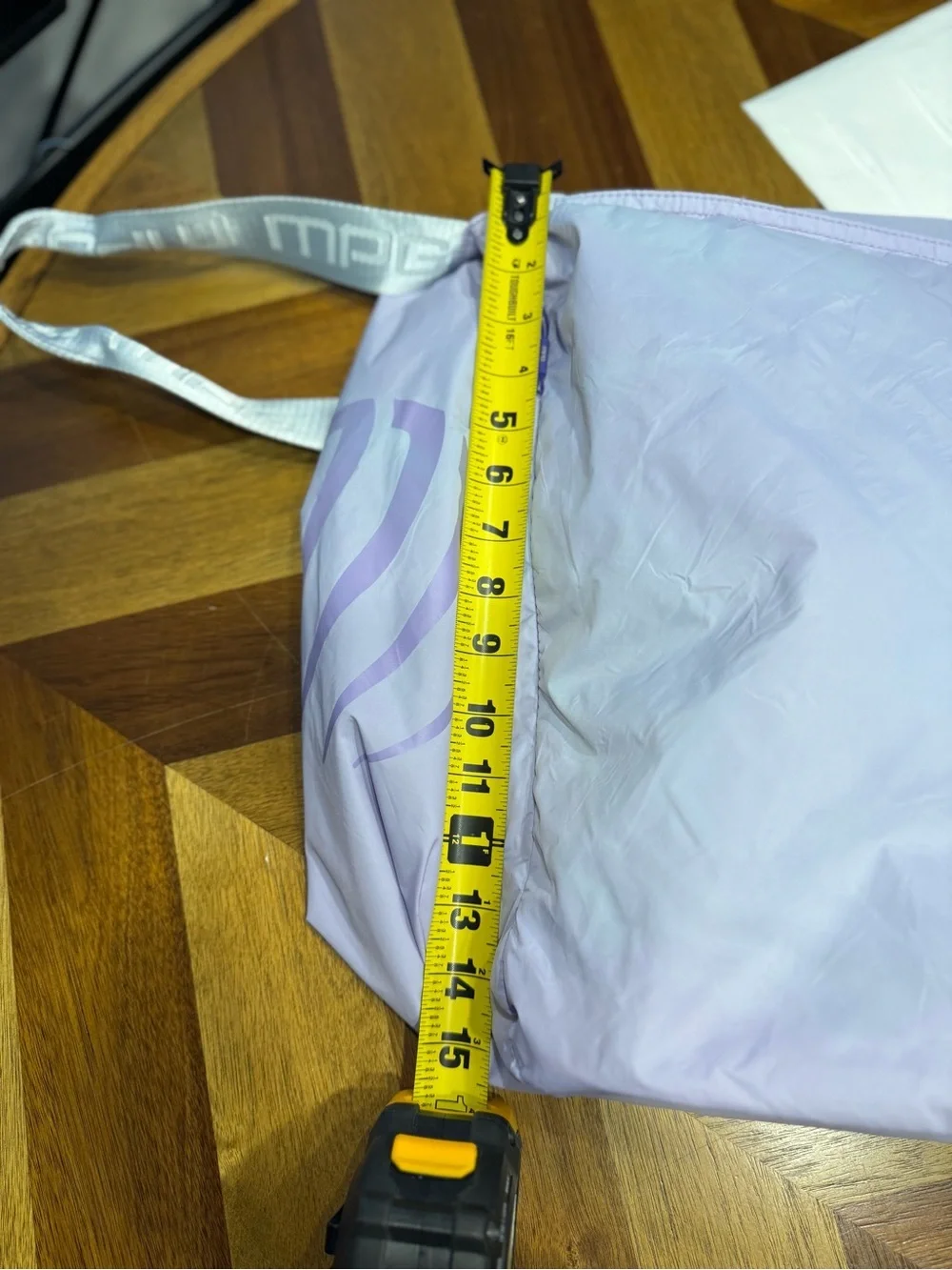 MPG Lavender Duffel Bag with Branded Webbing Strap
